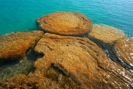 叠层石采用巴卡拉尔环礁湖关于墨西哥
