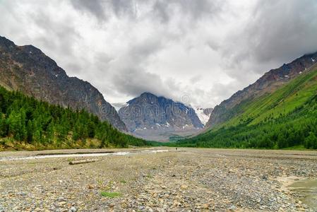 看法关于阿克特鲁河山谷.阿尔泰语共和国.俄罗斯帝国