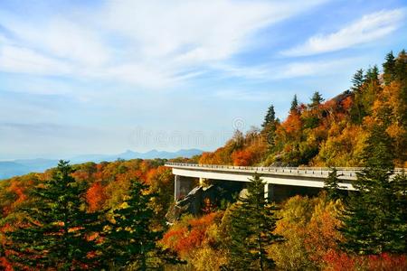 美丽的秋山风景.