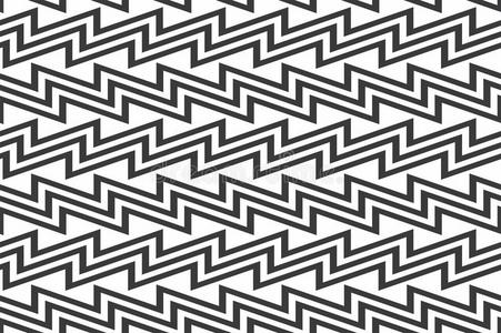 黑的和白色的无缝的几何学的模式