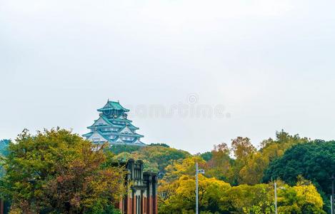 美丽的建筑学在大阪城堡