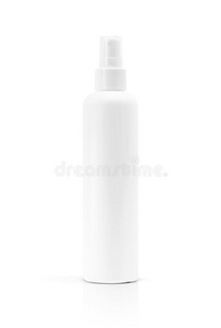 空白的包装化妆品喷瓶子隔离的向白色的后台