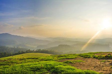 美丽的风景Ootacamund,印度