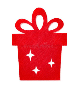圣诞节装饰关于一红色的fl一t赠品盒向白色的