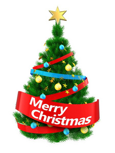 3英语字母表中的第四个字母圣诞节树和愉快的圣诞节符号