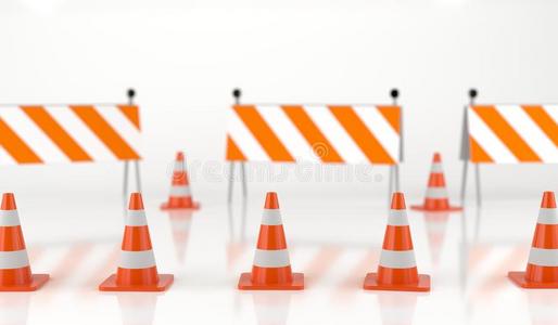 现实的交通圆锥细胞 插画 正版商用图片2qsscf 摄图新视界