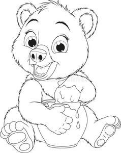 蜂蜜熊素材图片-蜂蜜熊素材素材-蜂蜜熊素材插画-摄图新视界