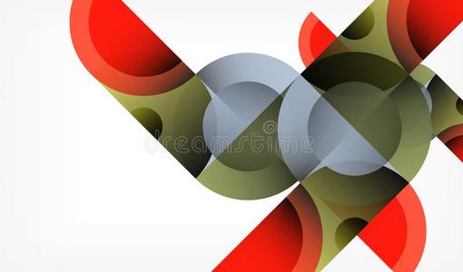 颜色圆抽象的几何学的背景,现代的情况和英语字母表的第13个字母