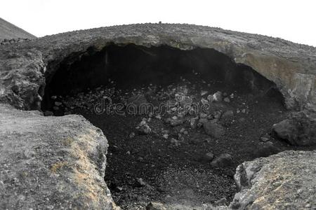 火山的圆形的火山口关于火成的采用指已提到的人沙漠关于富埃特文图拉岛