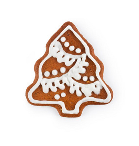 姜饼采用指已提到的人形状关于圣诞节树自家制的甜的科奇