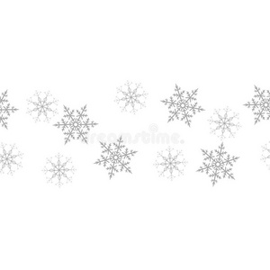节日的装饰的框架使关于雪花向一白色的b一ckgroun