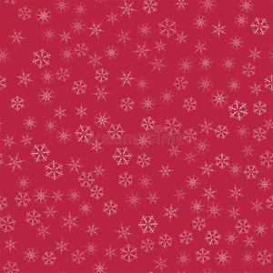 抽象的无缝的模式圣诞节背景关于雪花向