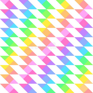 无缝的明亮的节日的模式关于彩虹色的对角线和horizon地平线