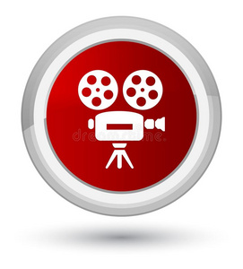 磁带录像照相机偶像最好的红色的圆形的按钮