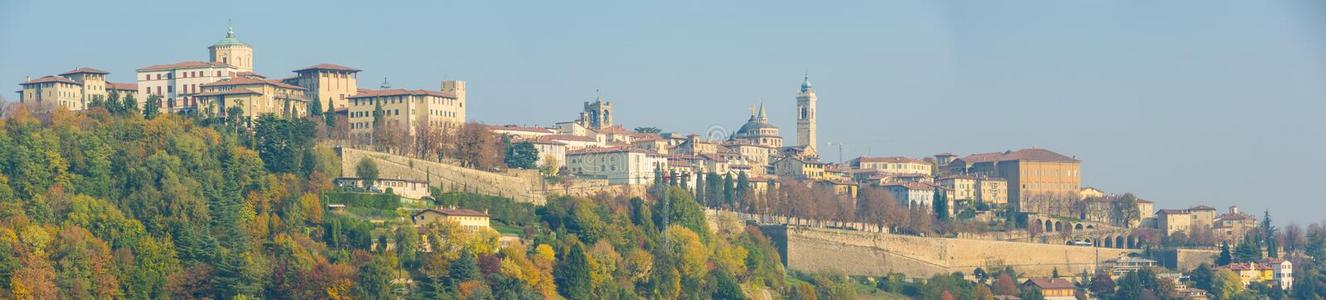 贝加莫.num.一关于指已提到的人美丽的城市采用意大利.Lombardy.园林景观