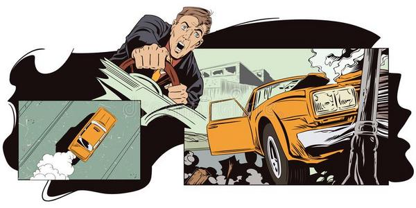 汽车碰撞海报图片