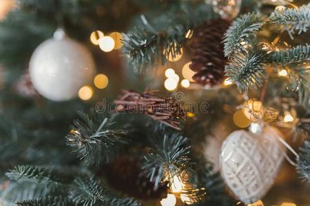 圣诞节树装饰.玩具采用指已提到的人形状关于指已提到的人心和全音阶的第7音