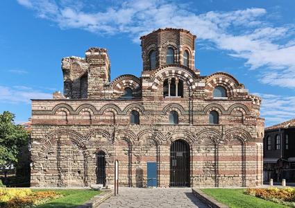 教堂关于基督全能的主采用纳塞巴尔,保加利亚
