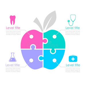 医学的信息图表样板为提交