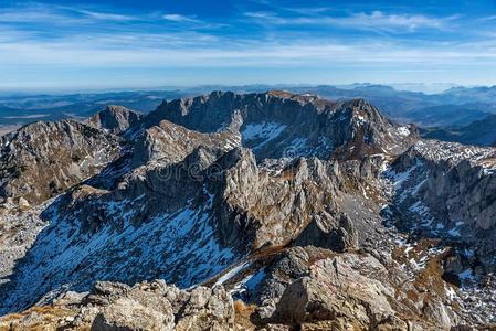 山采用国家的公园杜米托尔山,yugoslavia西南部的地方照片