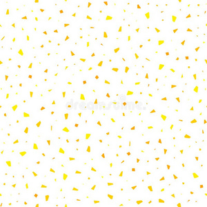 黄色的五彩纸屑无缝的模式