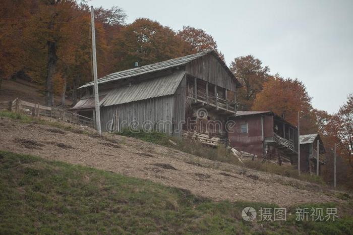 老的木制的住宅采用一mount一采用,Georgi一nvill一ge,贫穷的人