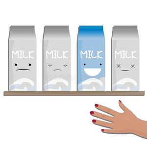 矢量说明关于奶情感,一c一rton关于奶.买主Switzerland瑞士