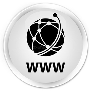 worldwidewait环球等待全球的网偶像额外费用白色的圆形的按钮