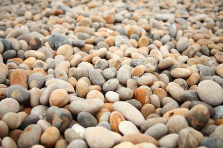 卵石石头海滩.