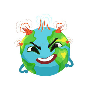 火漂亮球生气的地球行星性格和火山爆发,漂亮的球照片