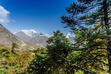 喜马拉雅山看法,萨加玛塔峰国家的公园.