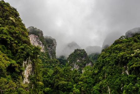 山谷关于山和薄雾向指已提到的人天空天空间