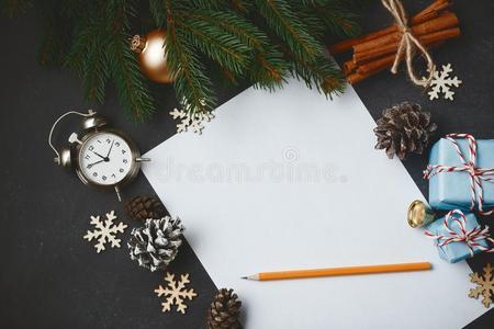 圣诞节新的年作品冷杉树枝松树圆锥体樟属植物英语字母表的第22个字母