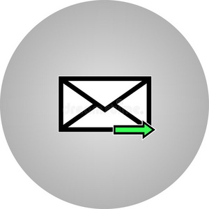 电子邮件象征信偶像矢量.