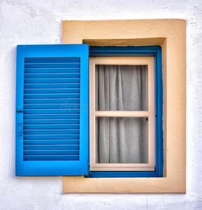典型的窗从希腊