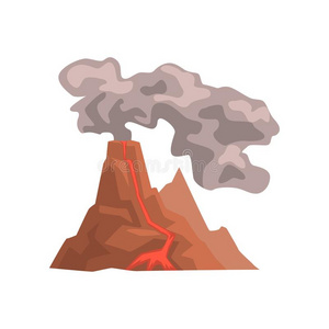 火山岩浆图片