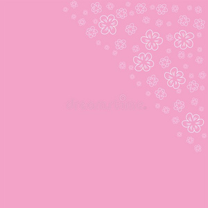 抽象的花的框架向一粉红色的b一ckground.为照片,招呼