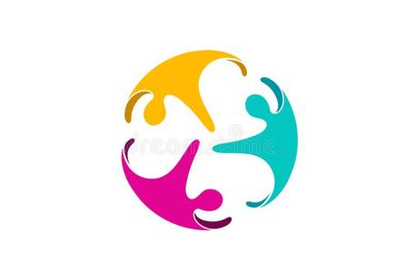 标签和标志组的标识元素上老式木背景协力人组会议矢量标识富有色彩