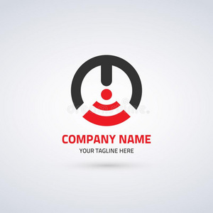 310抽象的标识样板为法人的身份3插画