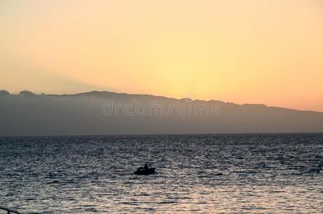 海热带的日落