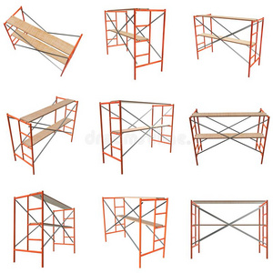 搭脚手架的材料金属建筑物
