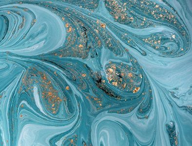 大理石抽象的丙烯酸塑料背景.自然蓝色大理石花纹艺术品