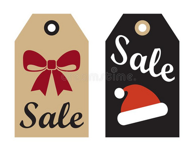 卖商品推销标记准备好的向使用标签圣诞节象征