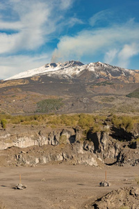 登上酒精灯煮水器火山西西里岛意大利