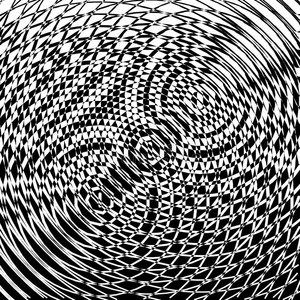 黑的和白色的马赛克几何学的背景.照片