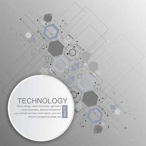 矢量背景抽象的科技通讯观念