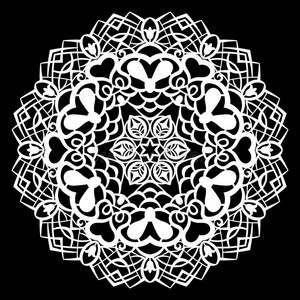 圆蕾丝花边图片