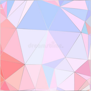 多角形的抽象的背景,低的工艺学校暮色关于蓝色向粉红色的wickets三柱门