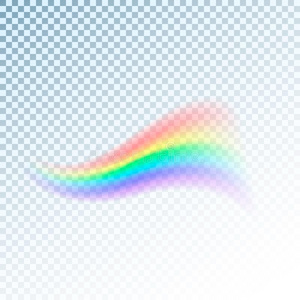 彩虹偶像.抽象的富有色彩的光谱关于光.矢量图解