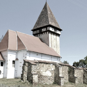 加强的中古的撒克逊人福音的教堂采用维索-维索,侧面,反式